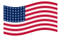 Drapeau États-Unis 48 étoiles (1912-1959) flottant