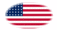Drapeau États-Unis 48 étoiles (1912-1959) en vignette ovale