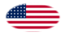 Drapeau États-Unis 48 étoiles (1912-1959) en vignette ovale