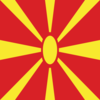 Drapeau Macédoine carré