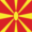 Drapeau Macédoine carré