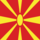 Drapeau Macédoine carré
