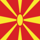 Drapeau Macédoine carré