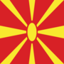 Drapeau Macédoine carré