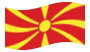 Drapeau Macédoine flottant