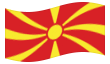 Drapeau Macédoine flottant