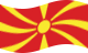 Drapeau Macédoine flottant statique
