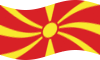 Drapeau Macédoine flottant statique