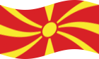 Drapeau Macédoine flottant statique