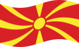 Drapeau Macédoine flottant statique