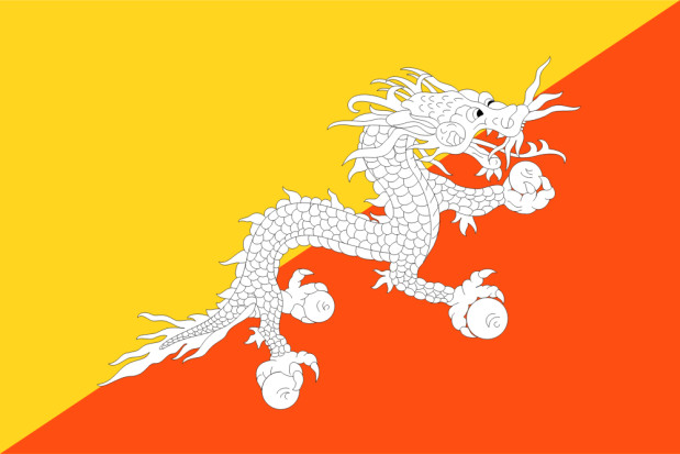 Drapeau Bhoutan, Drapeau Bhoutan