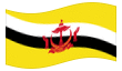 Drapeau animé Brunei Darussalam