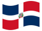 Drapeau animé République dominicaine