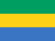 Graphiques de drapeau Gabon