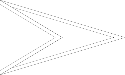 Contour du drapeau Guyana à colorier