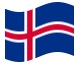 Drapeau animé Islande