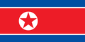 Graphiques de drapeau Corée du Nord