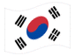 Drapeau animé Corée du Sud