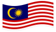 Drapeau animé Malaisie
