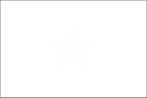 Contour du drapeau Maroc à colorier