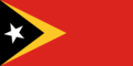 Graphiques de drapeau Timor oriental