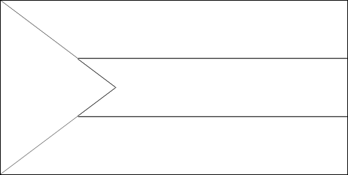 Contour du drapeau Territoires autonomes palestiniens à colorier