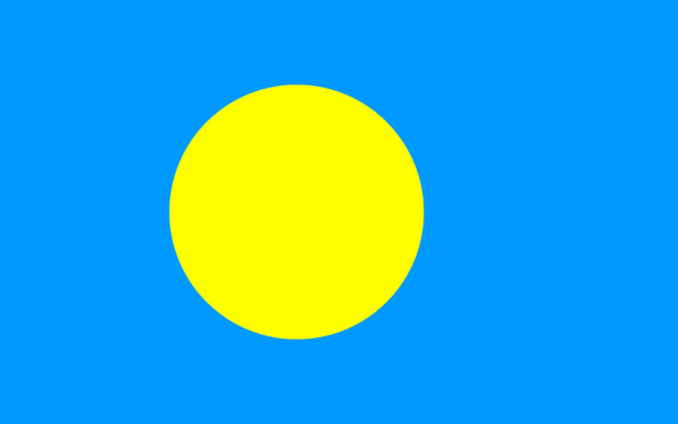 Drapeau Palau, Drapeau Palau