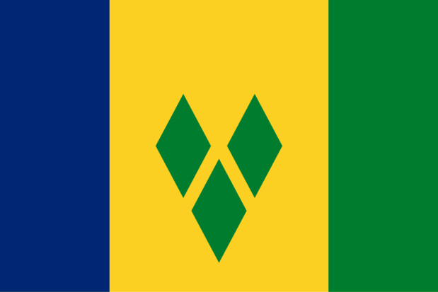Drapeau Saint-Vincent-et-les-Grenadines, Drapeau Saint-Vincent-et-les-Grenadines