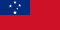 Graphiques de drapeau Samoa