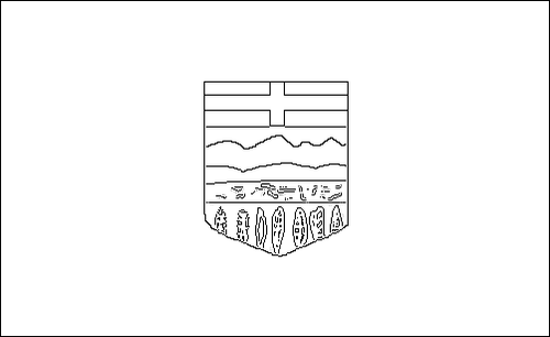 Contour du drapeau Alberta à colorier