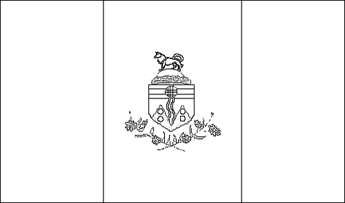 Contour du drapeau Territoire du Yukon à colorier