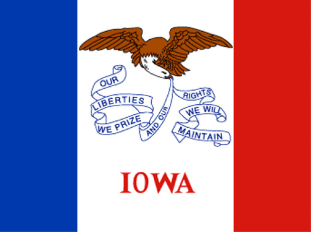 Drapeau Iowa, Drapeau Iowa