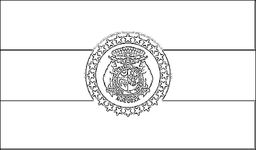 Contour du drapeau Missouri à colorier