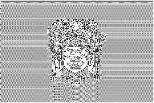 Contour du drapeau New Jersey à colorier