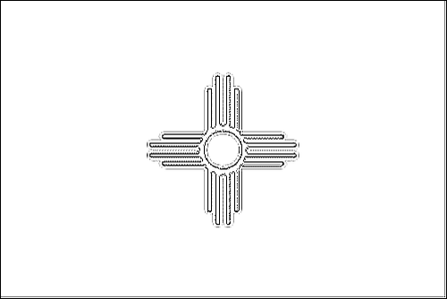 Contour du drapeau Nouveau Mexique à colorier