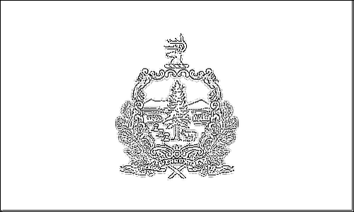 Contour du drapeau Vermont à colorier