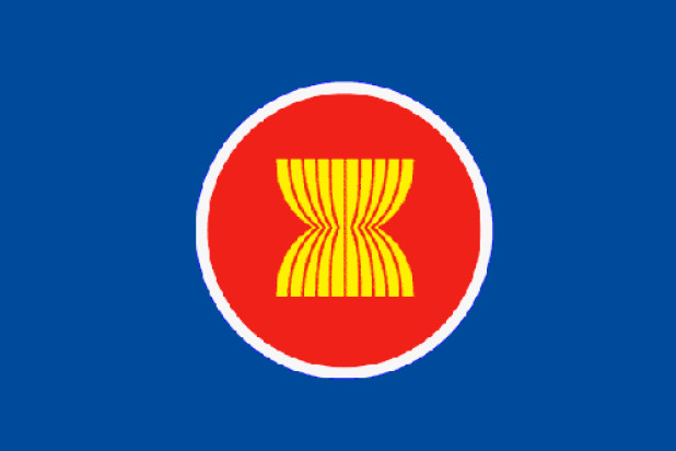 Drapeau ASEAN (Association des nations de l'Asie du Sud-Est)