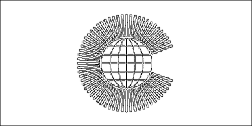 Contour du drapeau Commonwealth à colorier