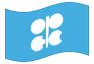 Drapeau animé OPEP (Organisation des pays exportateurs de pétrole)
