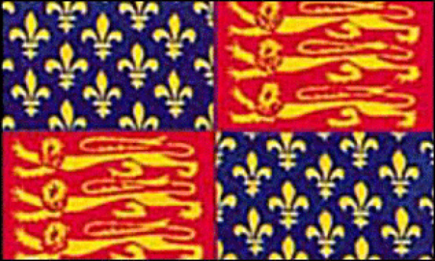 Drapeau Roi Edward III (1312 - 1377)