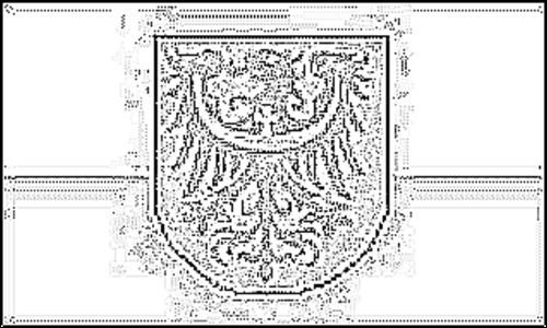 Contour du drapeau Basse-Silésie à colorier