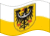 Drapeau Basse-Silésie (province prussienne) flottant statique