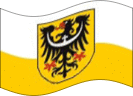 Drapeau Basse-Silésie (province prussienne) flottant statique