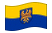 Drapeau Haute-Silésie (province prussienne) flottant