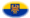 Drapeau Haute-Silésie (province prussienne) en vignette ovale