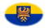 Drapeau Haute-Silésie (province prussienne) en vignette ovale