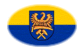 Drapeau Haute-Silésie (province prussienne) en vignette ovale
