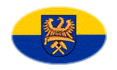 Drapeau Haute-Silésie (province prussienne) en vignette ovale