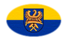 Drapeau Haute-Silésie (province prussienne) en vignette ovale
