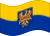 Drapeau Haute-Silésie (province prussienne) flottant statique